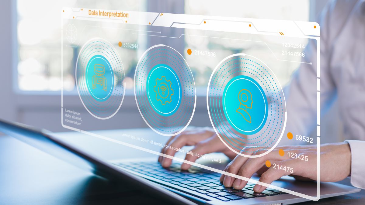 Grafik mit einer Illustration zur Dateninterpretation